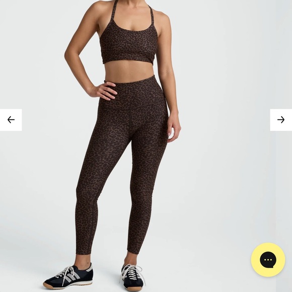 Beyond Yoga Pants - beyond yoga Leopard Print Sports Bra and Leggings Set